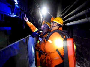 常顺煤业开展井下火灾事故专项应急救援演练