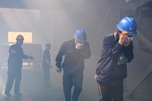 保安煤业开展消防应急疏散逃生演练