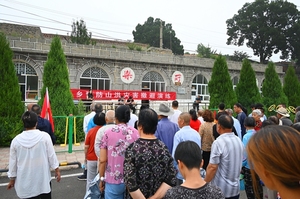 盂县仙人乡开展预防山洪灾害撤避演练