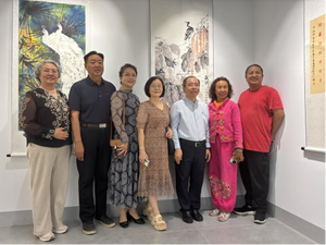“潮起海之南 筑梦自贸港”候鸟艺术沙龙新春书画展在三亚盛大开幕