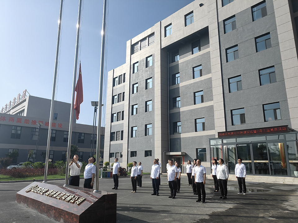 阳榆公司举办庆“七一”升旗仪式暨7月主题党日活动
