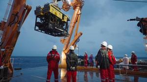 我国自主研制的6000米级深海无人遥控潜水器“海琴”号在南海成功海试