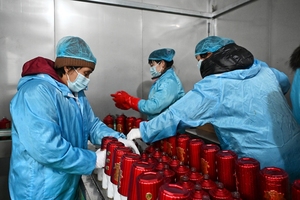 山西益林农业公司年货生产忙