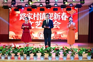 盂县路家村镇迎新春文艺晚会温情上演