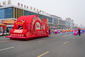 马跃新春舞秧歌 石店风采耀盂县