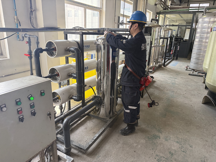 保安煤业完成生活水处理反洗系统检修工作