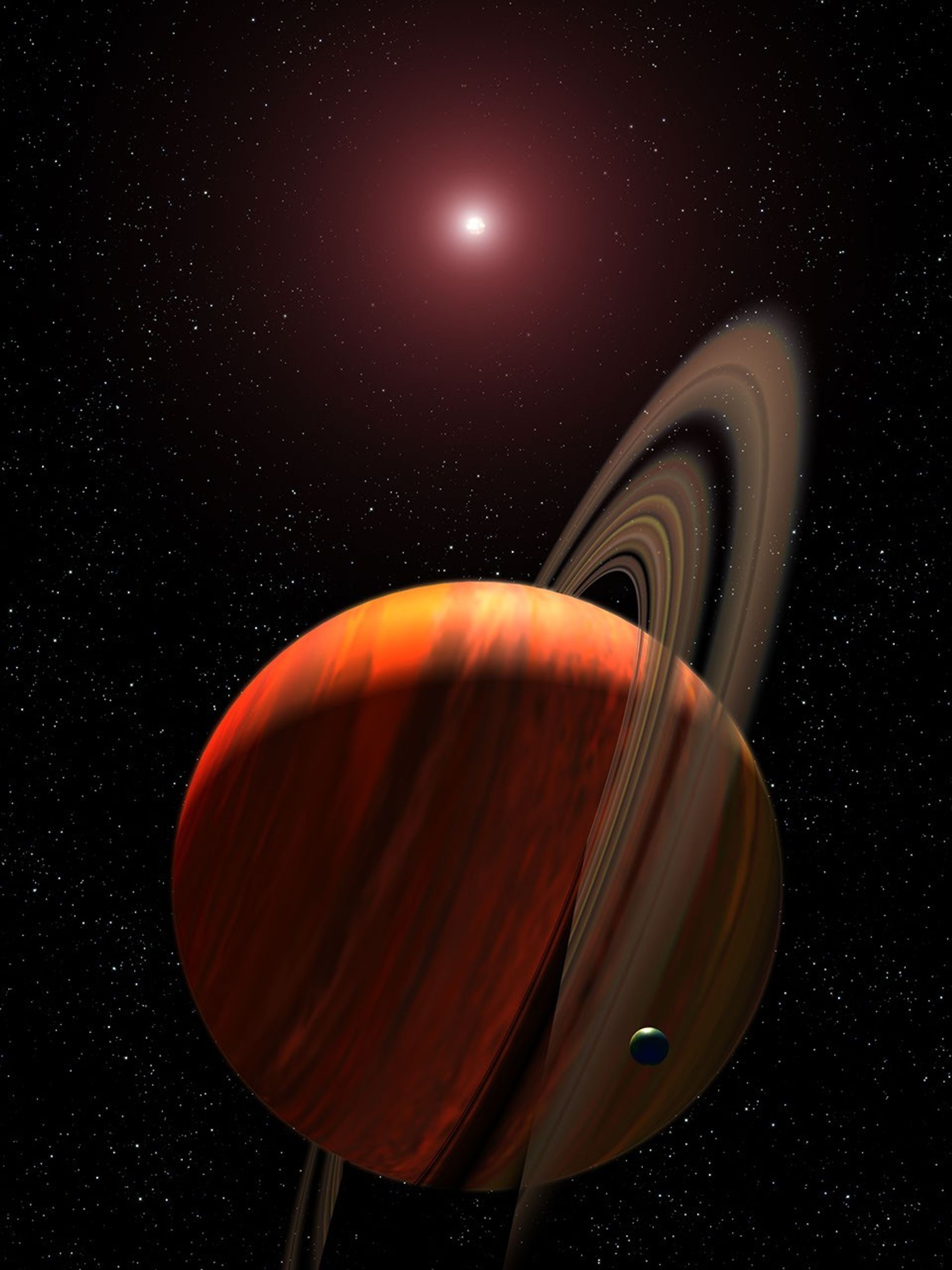 一颗500光年外巨行星上探测到水、甲烷和氨
